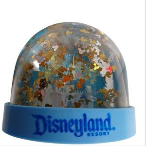 Vintage DISNEYLAND Resort SNOW GLOBE TINKER BELL CASTLE Souvenir